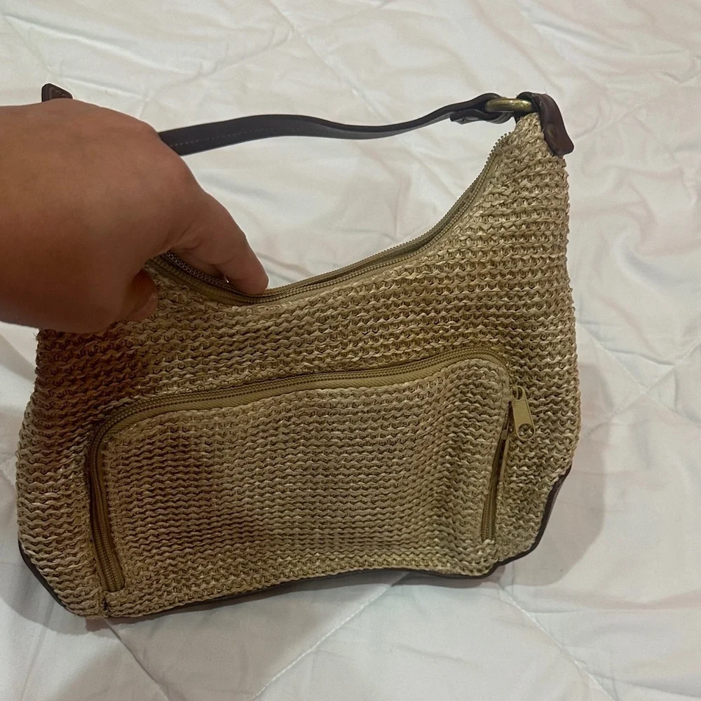 Elegant Tan and Brown Women's Bag